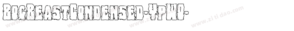 BogBeastCondensed-YpWO字体转换