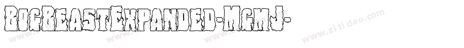 BogBeastExpanded-MgmJ字体转换