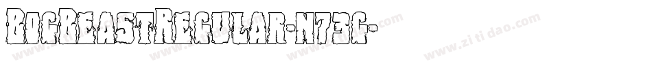 BogBeastRegular-n73g字体转换