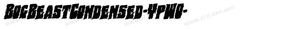BogBeastCondensed-YpWO字体转换