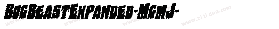 BogBeastExpanded-MgmJ字体转换