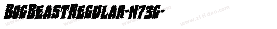 BogBeastRegular-n73g字体转换