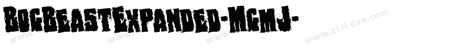 BogBeastExpanded-MgmJ字体转换