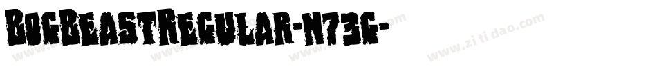 BogBeastRegular-n73g字体转换