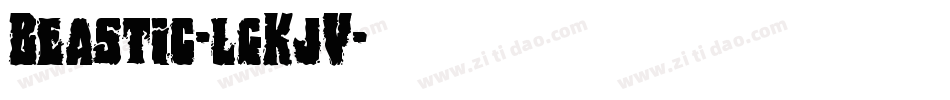 Beastic-lgKjV字体转换