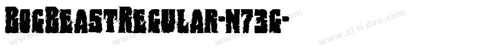 BogBeastRegular-n73g字体转换