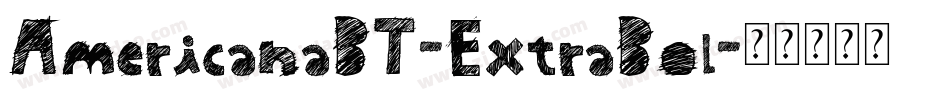AmericanaBT-ExtraBol字体转换