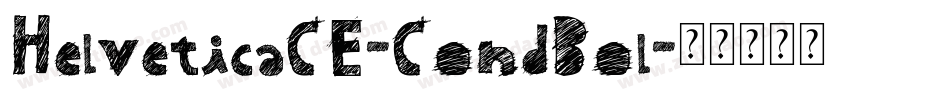 HelveticaCE-CondBol字体转换