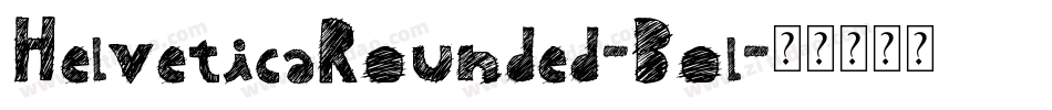 HelveticaRounded-Bol字体转换