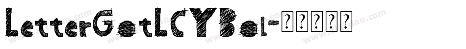LetterGotLCYBol字体转换