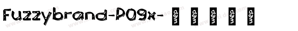 Fuzzybrand-P09x字体转换