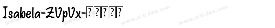 Isabela-ZVpVx字体转换