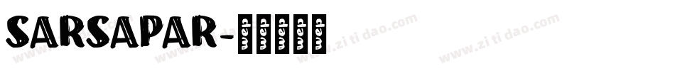 SARSAPAR字体转换