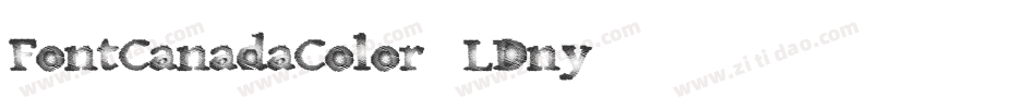FontCanadaColor-LDny字体转换