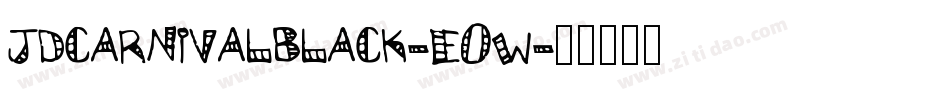 JdCarnivalBlack-Eow4字体转换
