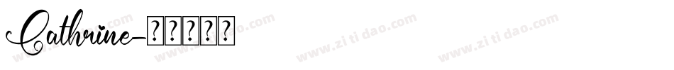 Cathrine字体转换