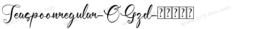 Teaspoonregular-OGzd字体转换