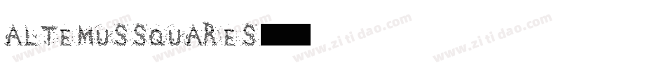 AltemusSquares字体转换