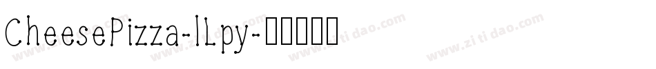 CheesePizza-lLpy字体转换
