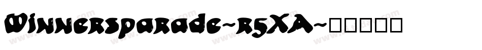 Winnersparade-r5XA字体转换