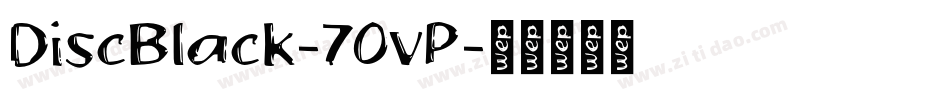 DiscBlack-7OvP字体转换