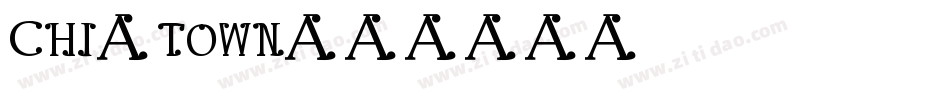 CHI-TOWN字体转换