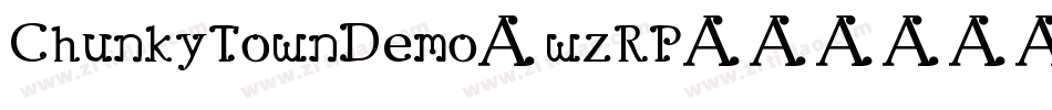 ChunkyTownDemo-wzRP字体转换