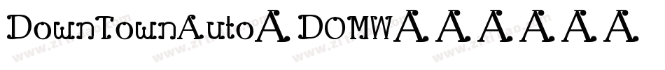 DownTownAuto-DOMW字体转换