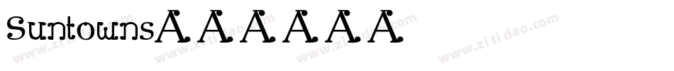 Suntowns字体转换