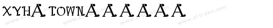 XYH_TOWN字体转换