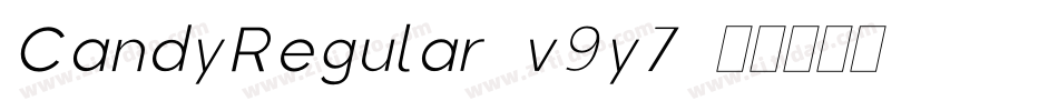 CandyRegular-v9y7字体转换