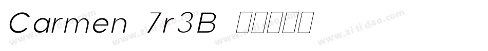 Carmen-7r3B字体转换