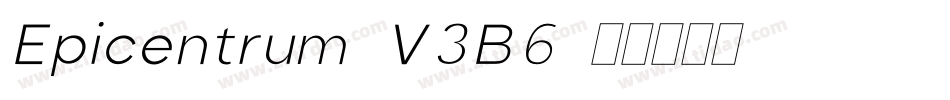 Epicentrum-V3B6字体转换