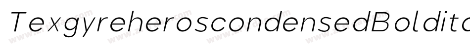 TexgyreheroscondensedBolditalic-R3B6字体转换