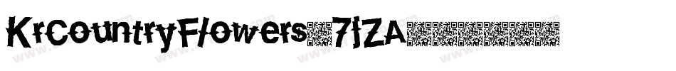 KrCountryFlowers-7jZA字体转换
