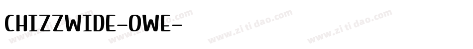 ChizzWide-Owe字体转换