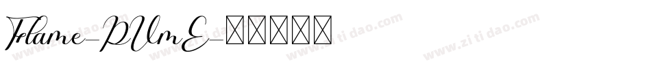 Flame-PVmE字体转换