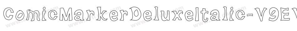 ComicMarkerDeluxeItalic-V9EV字体转换