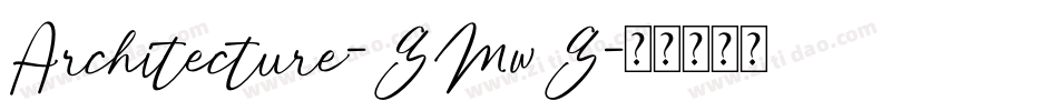 Architecture-GMwG字体转换