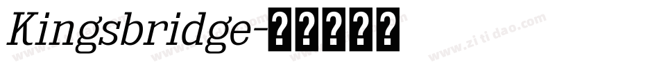 Kingsbridge字体转换