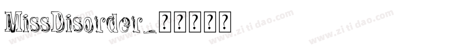 MissDisorder字体转换