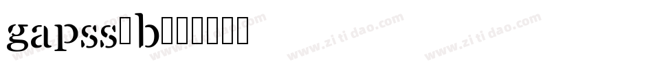 gapss-b字体转换