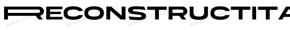ReconstructItalic-30Xp字体转换