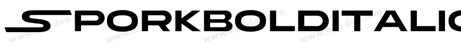 Sporkbolditalic-M8Xp字体转换