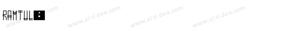 Ramtul字体转换