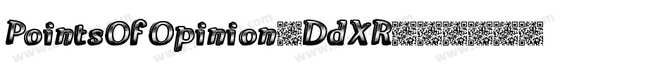PointsOfOpinion-DdXR字体转换