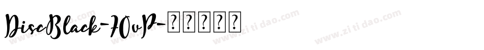 DiscBlack-7OvP字体转换