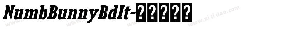 NumbBunnyBdIt字体转换