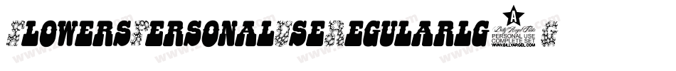 FlowersPersonalUseRegular-lg9GD字体转换