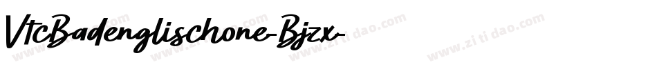 VtcBadenglischone-Bjzx字体转换